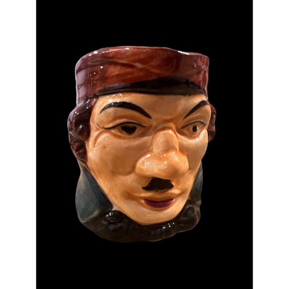 Vintage Made In Japan Pirate Mug/Pitcher Man With Mustache, Vintage Glassware - Picture 1 of 9